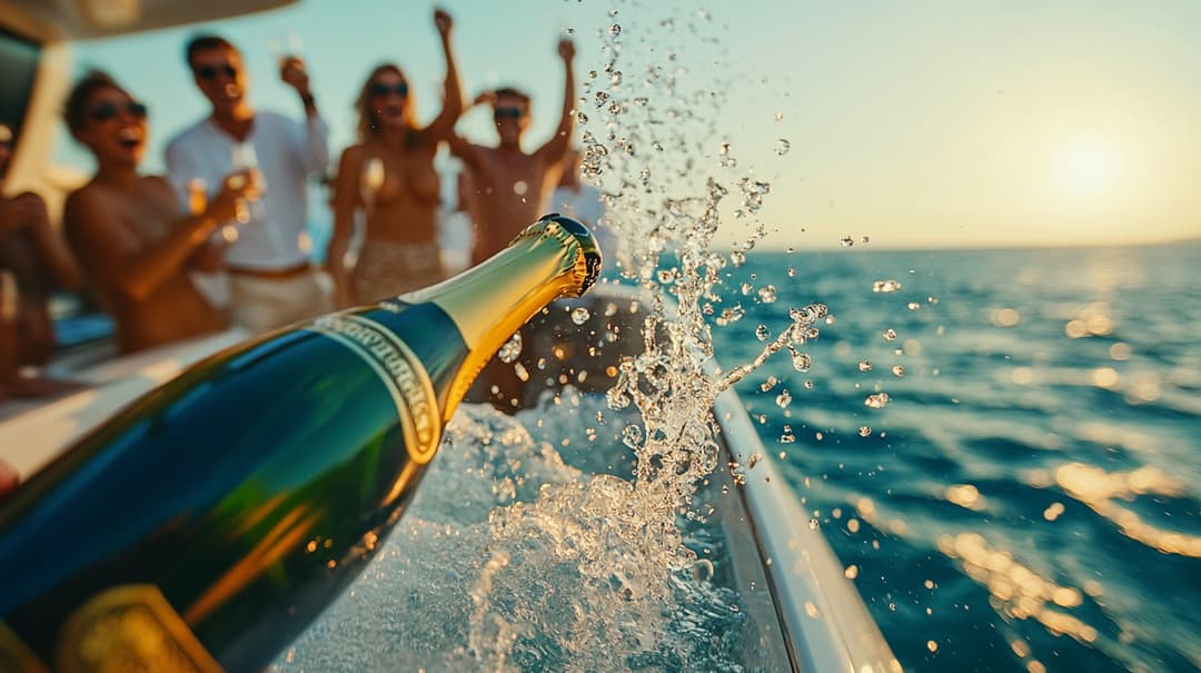 Yacht on water